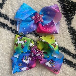 JoJo Siwa Multicolor Unicorn and Star Hair Bows
